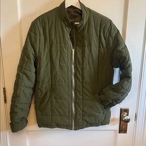 Olive Green Quilted Women's Jacket